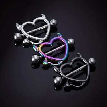 Devil Heart Nipple Ring